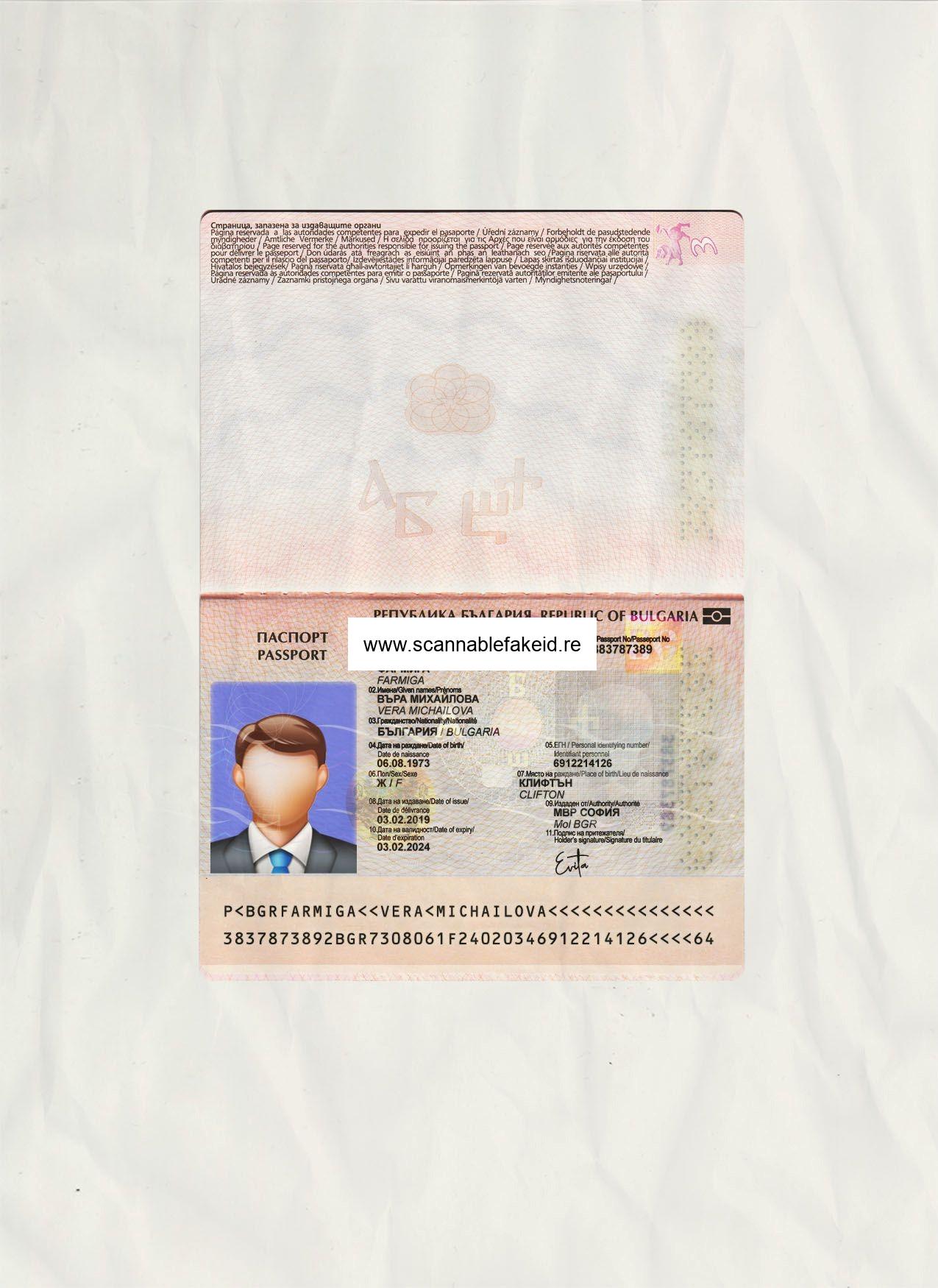 Bulgaria Fake Passport - Best Scannable Fake Id - Buy Fake IDs Online