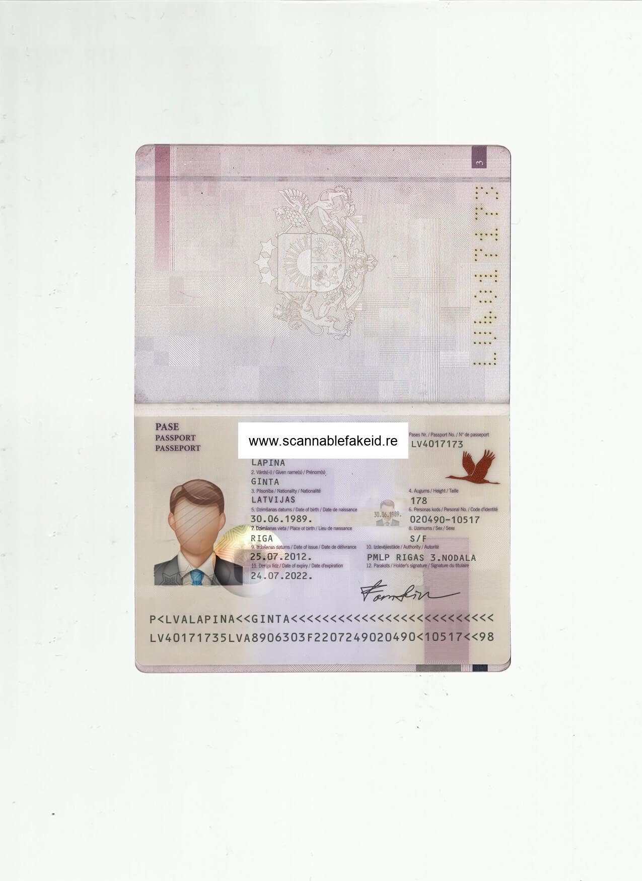 Latvia Fake Passport - Best Scannable Fake Id - Buy Fake IDs Online