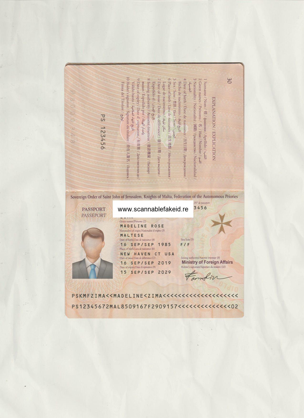Malta Fake Passport - Best Scannable Fake Id - Buy Fake IDs Online